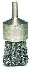 1-1/8'' Diameter - Knot Type Steel Wire End Brush - Americas Industrial Supply