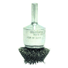 1″ Diameter - Steel Wire Flared End Brush - Americas Industrial Supply