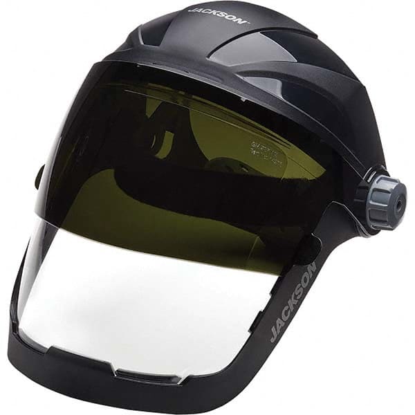 Jackson Safety - Nylon Gray Ratchet Adjustment Face Shield - Americas Industrial Supply