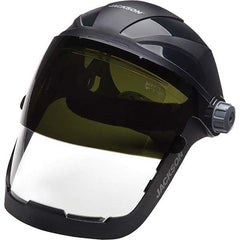 Jackson Safety - Nylon Gray Ratchet Adjustment Face Shield - Americas Industrial Supply