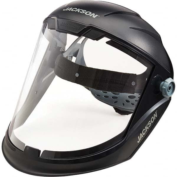 Jackson Safety - Nylon Gray Ratchet Adjustment Face Shield - Americas Industrial Supply