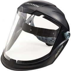 Jackson Safety - Nylon Gray Ratchet Adjustment Face Shield - Americas Industrial Supply