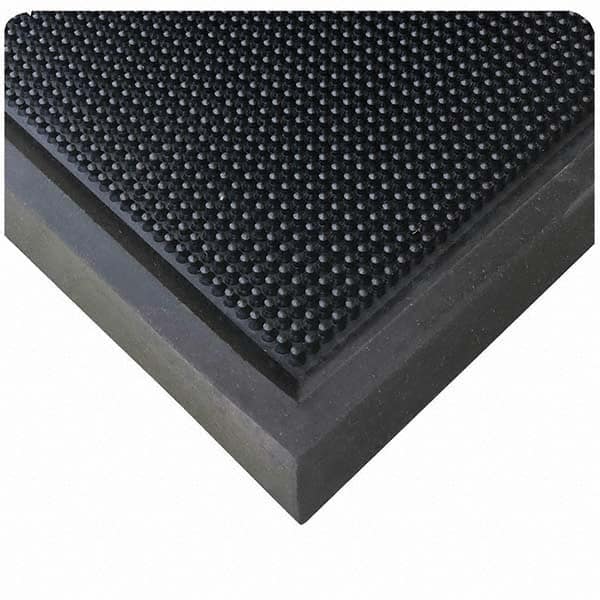 Wearwell - 24" Long x 16" Wide, Natural Rubber Surface, Boot Scrape Surface Entrance Matting - Americas Industrial Supply