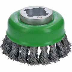 Bosch - 3" Diam 0.012" X-LOCK Carbon Steel Fill Cup Brush - Americas Industrial Supply