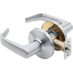 Passage Lever Lockset for 1-3/4 to 2-1/8″ Thick Doors No Cylinder, 2-3/4″ Backset, Satin Chrome\xB6Antimicrobial Coated Finish