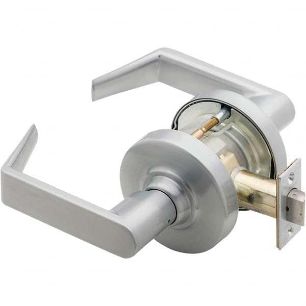 Schlage - Passage Lever Lockset for 1-5/8 to 2-1/8" Thick Doors - Americas Industrial Supply