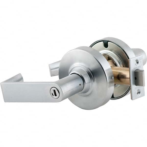 Schlage - Privacy Lever Lockset for 1-5/8 to 2-1/8" Thick Doors - Americas Industrial Supply