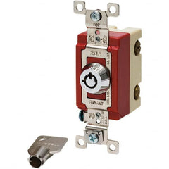 Bryant Electric - Key Switches Switch Type: 4 Tumbler Switch Sequence: On-Off - Americas Industrial Supply