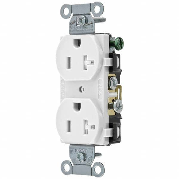 Bryant Electric - Straight Blade Receptacles Receptacle Type: Duplex Receptacle Grade: Commercial - Americas Industrial Supply