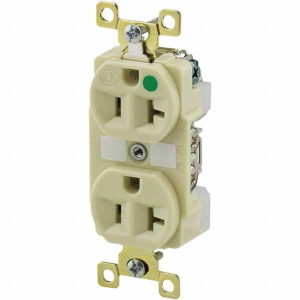 Bryant Electric - Straight Blade Receptacles Receptacle Type: Duplex Receptacle Grade: Hospital - Americas Industrial Supply