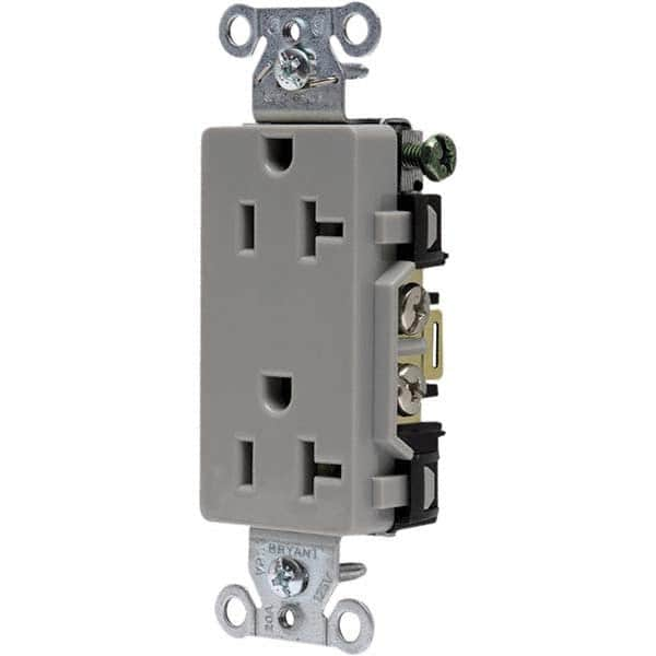 Bryant Electric - Straight Blade Receptacles Receptacle Type: Duplex Receptacle Grade: Commercial - Americas Industrial Supply