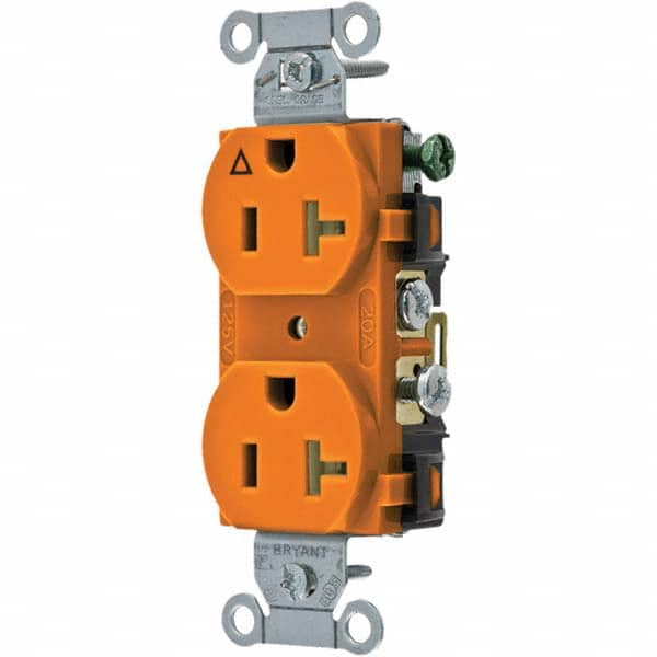 Bryant Electric - Straight Blade Receptacles Receptacle Type: Duplex Receptacle Grade: Commercial - Americas Industrial Supply