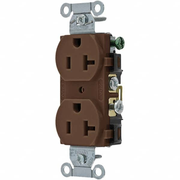 Bryant Electric - Straight Blade Receptacles Receptacle Type: Duplex Receptacle Grade: Commercial - Americas Industrial Supply