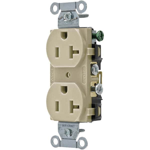 Bryant Electric - Straight Blade Receptacles Receptacle Type: Duplex Receptacle Grade: Commercial - Americas Industrial Supply