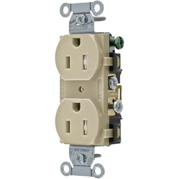 Bryant Electric - Straight Blade Receptacles Receptacle Type: Duplex Receptacle Grade: Commercial - Americas Industrial Supply