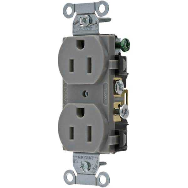 Bryant Electric - Straight Blade Receptacles Receptacle Type: Duplex Receptacle Grade: Commercial - Americas Industrial Supply