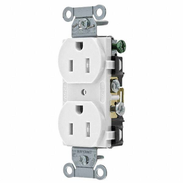 Bryant Electric - Straight Blade Receptacles Receptacle Type: Duplex Receptacle Grade: Commercial - Americas Industrial Supply