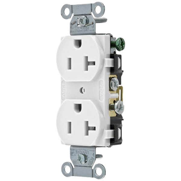 Bryant Electric - Straight Blade Receptacles Receptacle Type: Duplex Receptacle Grade: Commercial - Americas Industrial Supply