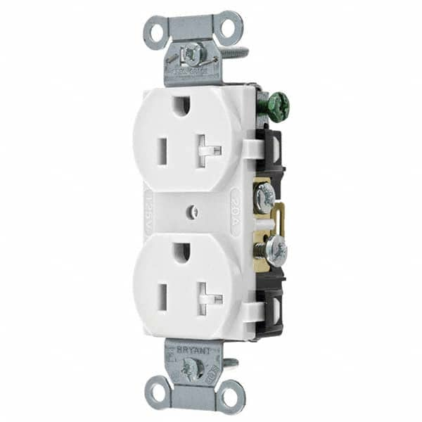 Bryant Electric - Straight Blade Receptacles Receptacle Type: Duplex Receptacle Grade: Commercial - Americas Industrial Supply