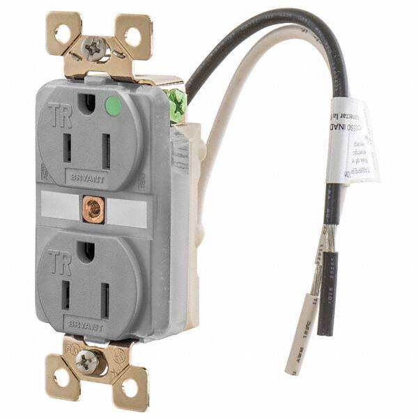 Bryant Electric - Straight Blade Receptacles Receptacle Type: Duplex Receptacle Grade: Hospital - Americas Industrial Supply