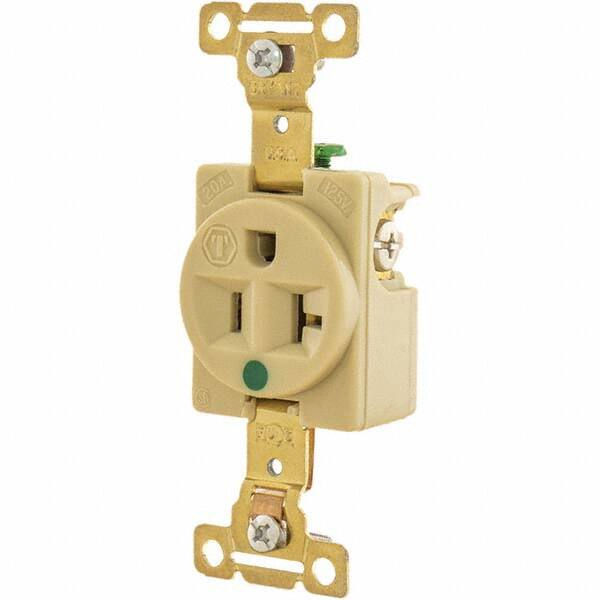 Bryant Electric - Straight Blade Receptacles Receptacle Type: Single Receptacle Grade: Hospital - Americas Industrial Supply