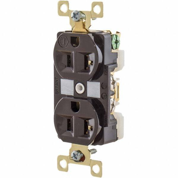 Bryant Electric - Straight Blade Receptacles Receptacle Type: Duplex Receptacle Grade: Industrial - Americas Industrial Supply