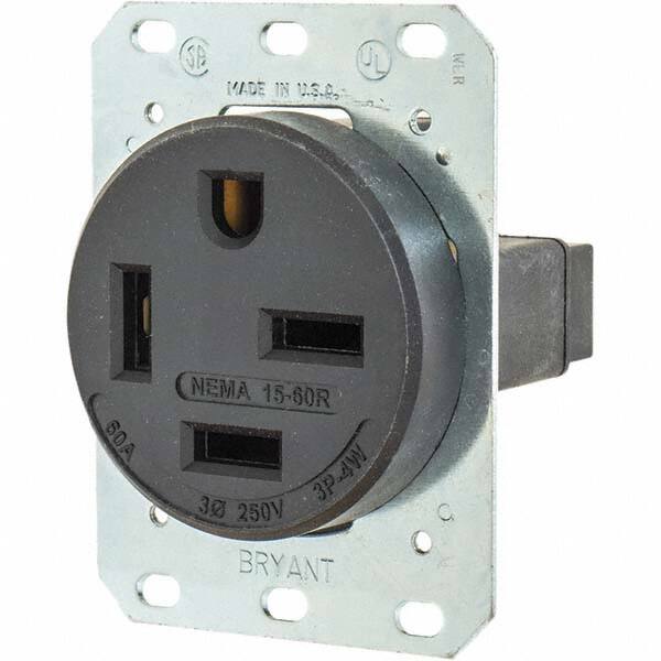 Bryant Electric - Straight Blade Receptacles Receptacle Type: Single Receptacle Grade: Industrial - Americas Industrial Supply