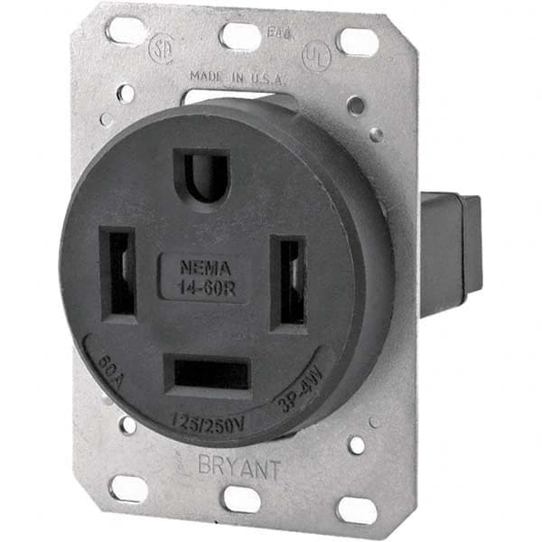 Bryant Electric - Straight Blade Receptacles Receptacle Type: Single Receptacle Grade: Industrial - Americas Industrial Supply