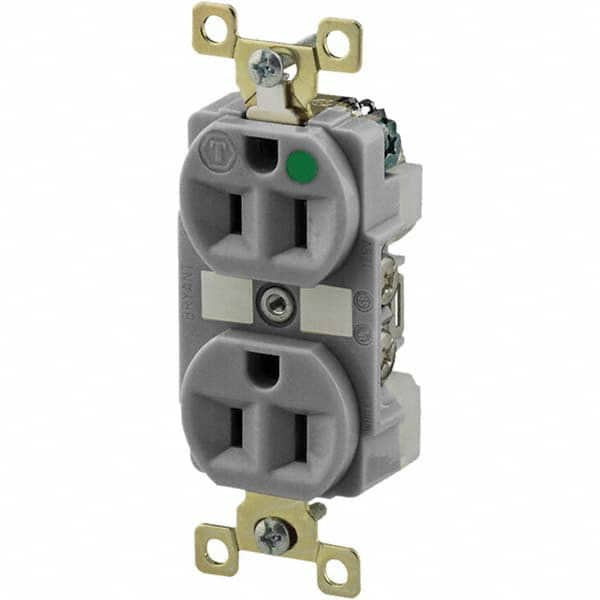 Bryant Electric - Straight Blade Receptacles Receptacle Type: Duplex Receptacle Grade: Hospital - Americas Industrial Supply