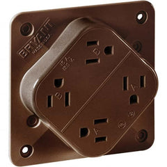 Bryant Electric - Straight Blade Receptacles Receptacle Type: Fourplex Receptacle Grade: Industrial - Americas Industrial Supply