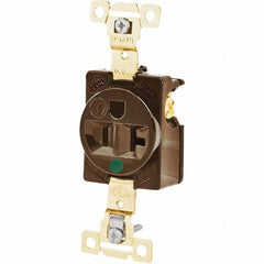 Bryant Electric - Straight Blade Receptacles Receptacle Type: Single Receptacle Grade: Hospital - Americas Industrial Supply