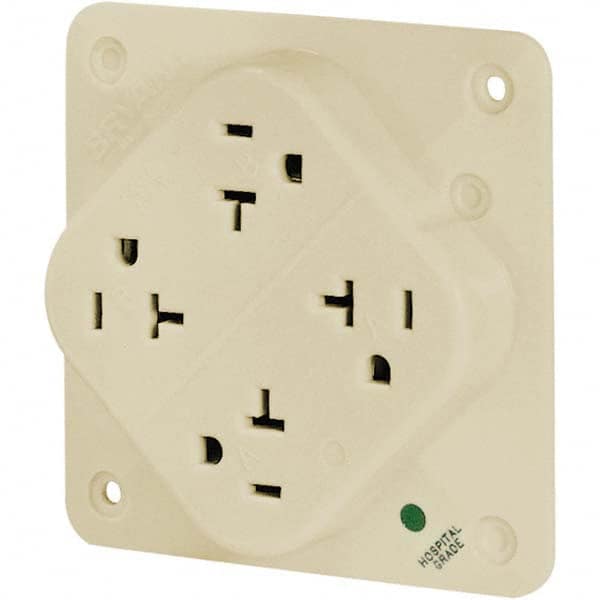 Bryant Electric - Straight Blade Receptacles Receptacle Type: Fourplex Receptacle Grade: Hospital - Americas Industrial Supply