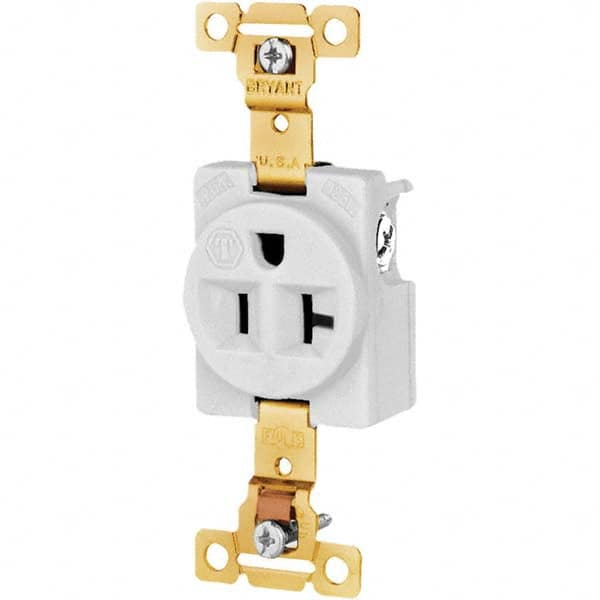 Bryant Electric - Straight Blade Receptacles Receptacle Type: Single Receptacle Grade: Industrial - Americas Industrial Supply