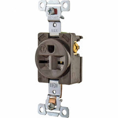 Bryant Electric - Straight Blade Receptacles Receptacle Type: Single Receptacle Grade: Industrial - Americas Industrial Supply