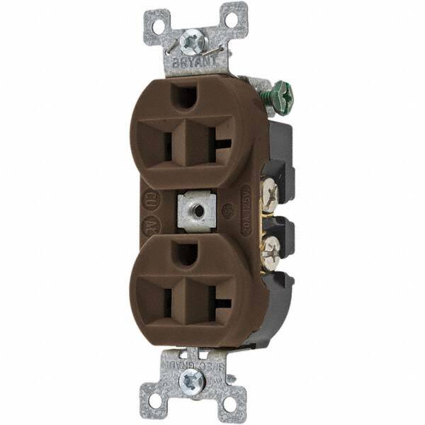 Bryant Electric - Straight Blade Receptacles Receptacle Type: Duplex Receptacle Grade: Specification - Americas Industrial Supply