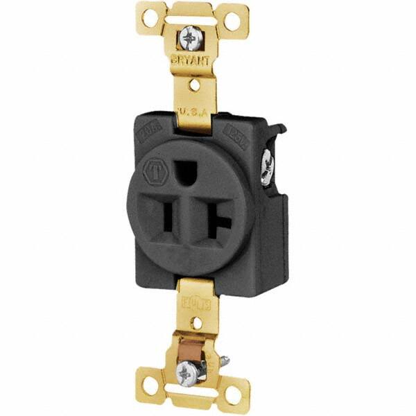 Bryant Electric - Straight Blade Receptacles Receptacle Type: Single Receptacle Grade: Industrial - Americas Industrial Supply