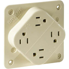 Bryant Electric - Straight Blade Receptacles Receptacle Type: Fourplex Receptacle Grade: Industrial - Americas Industrial Supply