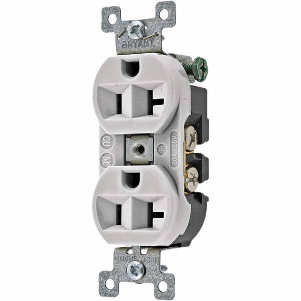 Bryant Electric - Straight Blade Receptacles Receptacle Type: Duplex Receptacle Grade: Specification - Americas Industrial Supply