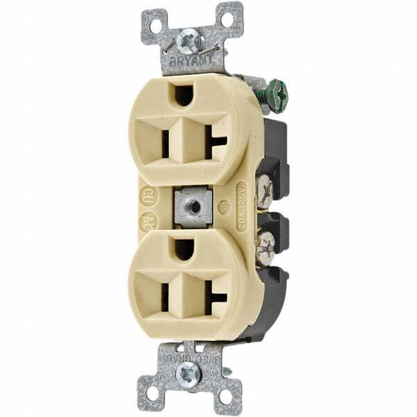 Bryant Electric - Straight Blade Receptacles Receptacle Type: Duplex Receptacle Grade: Specification - Americas Industrial Supply