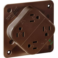 Bryant Electric - Straight Blade Receptacles Receptacle Type: Fourplex Receptacle Grade: Hospital - Americas Industrial Supply