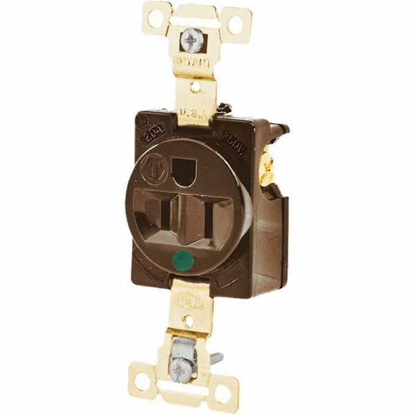 Bryant Electric - Straight Blade Receptacles Receptacle Type: Single Receptacle Grade: Hospital - Americas Industrial Supply