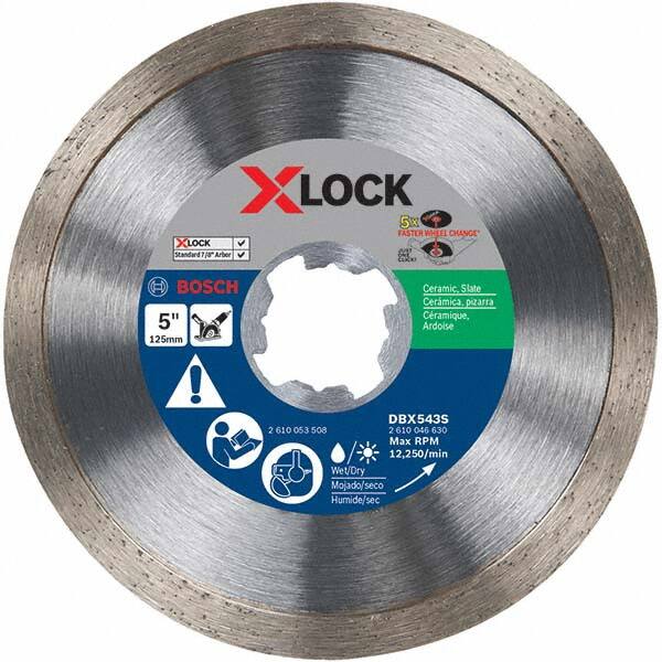 Bosch - Wet & Dry-Cut Saw Blades Blade Diameter (Inch): 5 Blade Material: Diamond-Tipped - Americas Industrial Supply