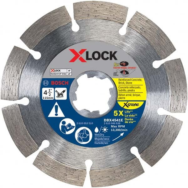 Bosch - Wet & Dry-Cut Saw Blades Blade Diameter (Inch): 4-1/2 Blade Material: Diamond-Tipped - Americas Industrial Supply