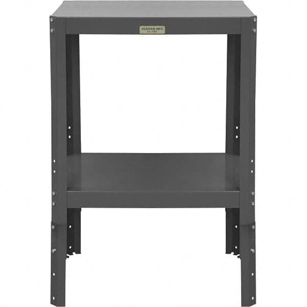 Durham - Stationary Work Benches, Tables Type: Machine Work Table Top Material: 16 Gauge Steel - Americas Industrial Supply