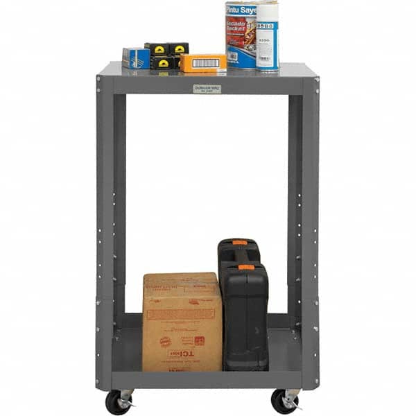Durham - Stationary Work Benches, Tables Type: Machine Work Table Top Material: 16 Gauge Steel - Americas Industrial Supply