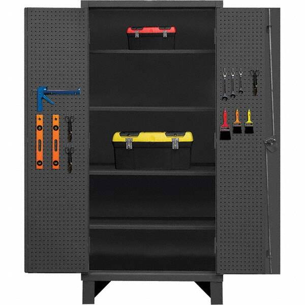 Durham - 4 Shelf Pegboard Storage Cabinet - Americas Industrial Supply