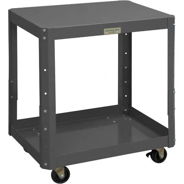 Durham - Stationary Work Benches, Tables Type: Machine Work Table Top Material: 16 Gauge Steel - Americas Industrial Supply