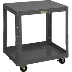 Durham - Stationary Work Benches, Tables Type: Machine Work Table Top Material: 16 Gauge Steel - Americas Industrial Supply