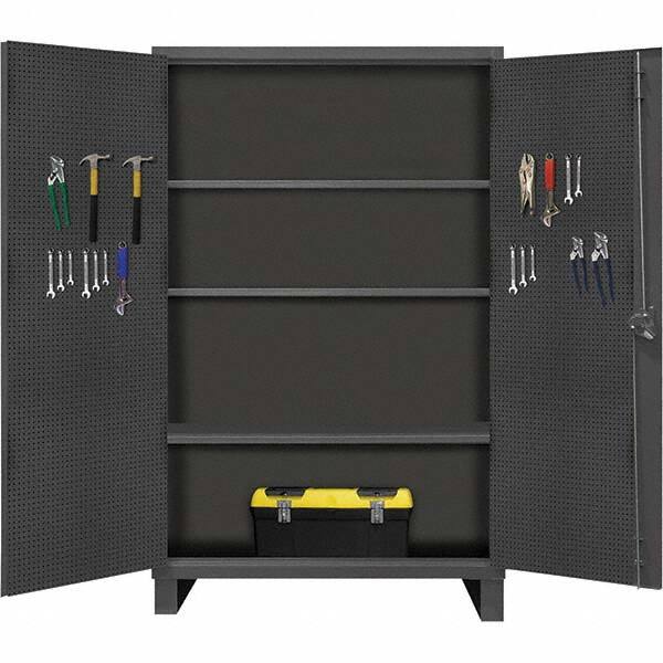 Durham - 3 Shelf Pegboard Storage Cabinet - Americas Industrial Supply