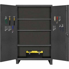 Durham - 3 Shelf Pegboard Storage Cabinet - Americas Industrial Supply